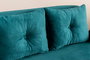 Atelier Del Sofa Cosmo Sofá-Cama de 2 Plazas Verde Petróleo